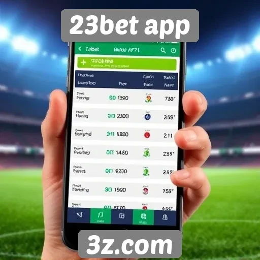 Comparativo de odds no 23bet app